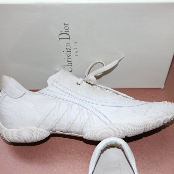 ❤️ Christian Dior Paris "Admit It" Sport Shoe Sneaker in White; Size 41.5 - Picture 5 of 13